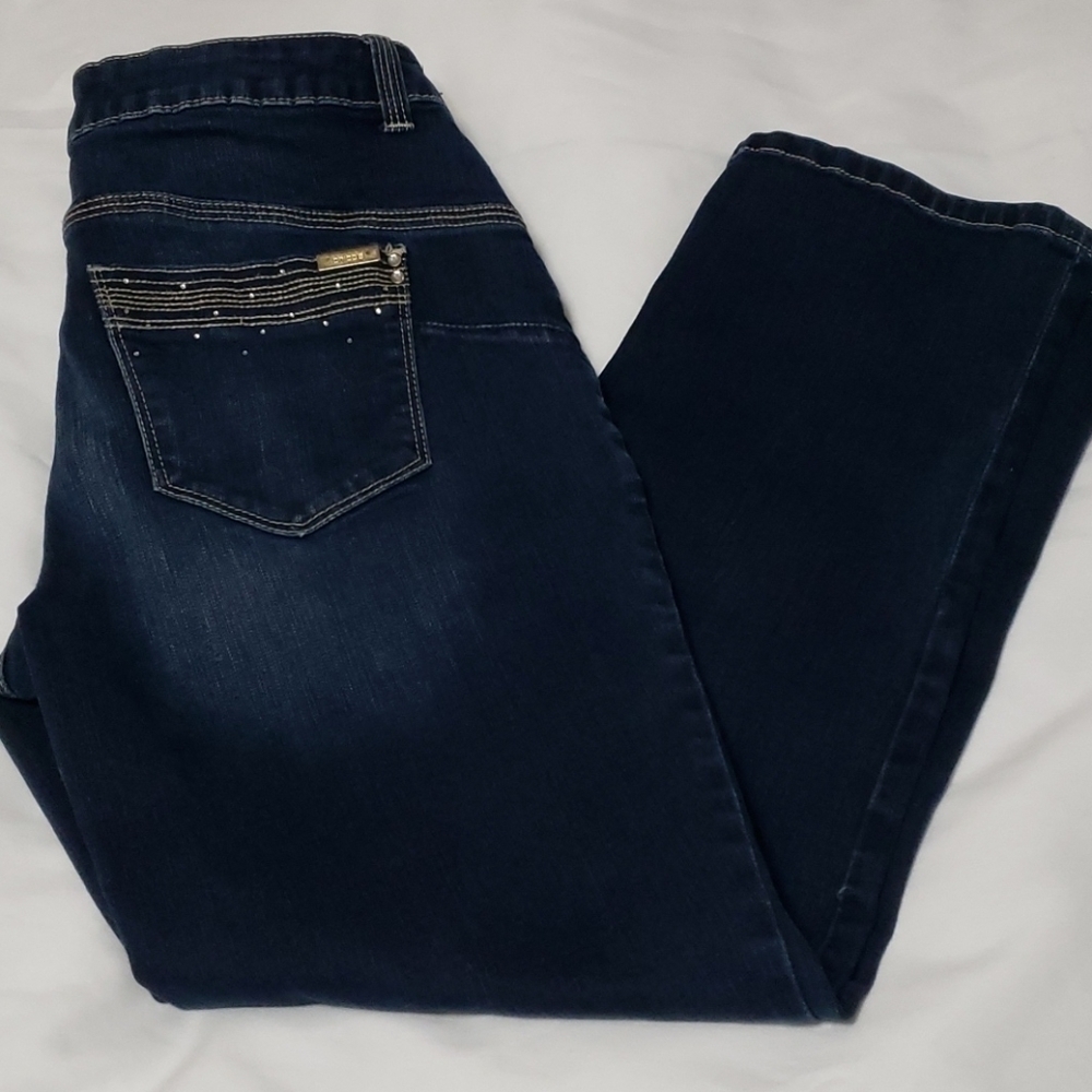 CHICO'S So Lifting Jeans Sz 0 30x26 Dark Wash EUC
